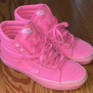 Pink Hightop Vans Shoes